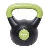 Hantla kettlebell inSPORTline Vin-Bell Dark 18 kg ∙ powłoka winylowa ∙ gumowe podkładki ∙ ergonomiczny uchwyt ∙ wytrzymała